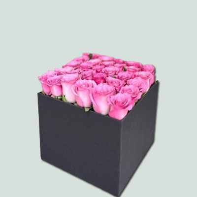 "30 Pink Roses Flower box - code BF28 - Click here to View more details about this Product